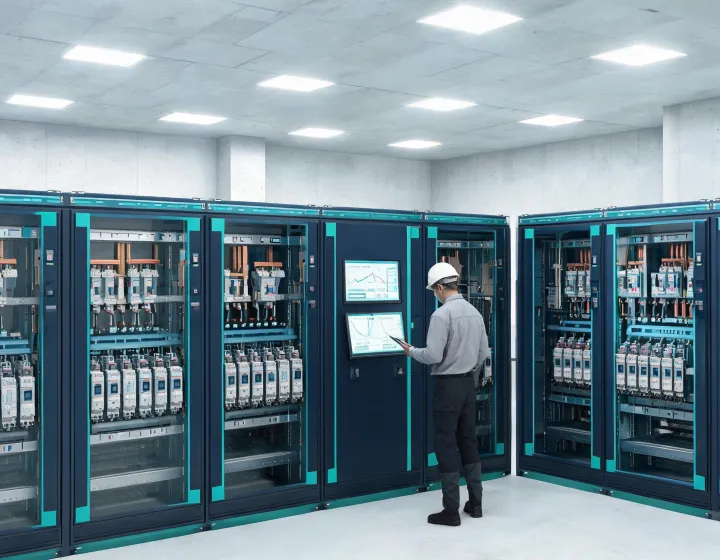 Modular panelboard systems in a monitored switchgear room power room